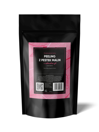 Gruboziarnisty peeling z pestek malin