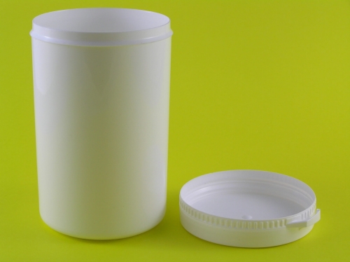 Słoik plastikowy 500ml/450g z wieczkiem zamykającym oraz pierścieniem gwarancyjnym