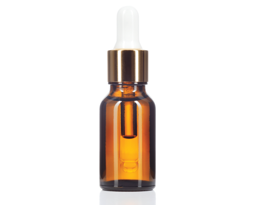 Buteleczka szklana 50 ml na serum z ozdobną pipetą