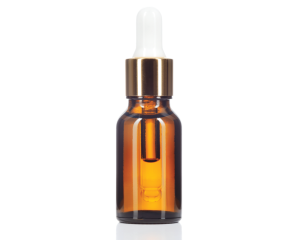 Red Raspberry Seed Oil in dropper bottle with pipette