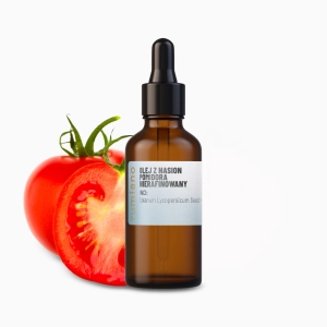 Das Tomatenkernöl, kaltgepresst, nicht raffiniert