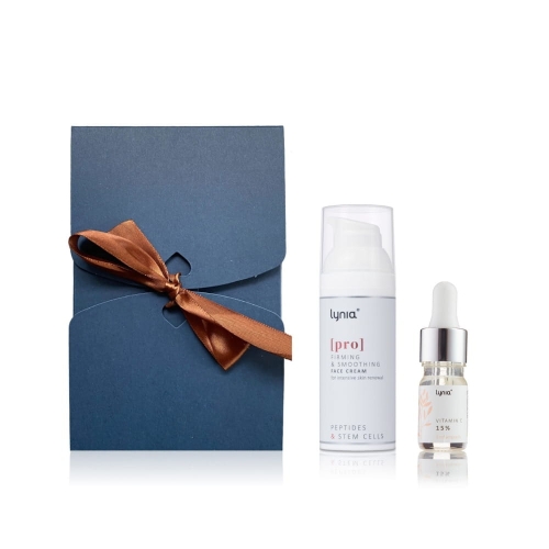 lynia pro geschenkset straffende creme und vitamin c ampulle